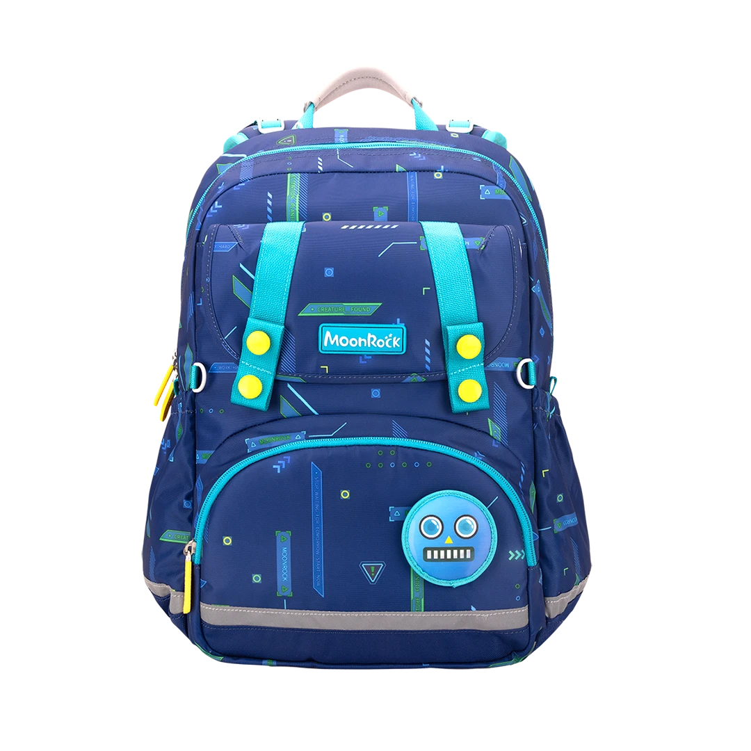 SP101P Moonrock Ergonomic Schoolbag - Future Plant-Blue